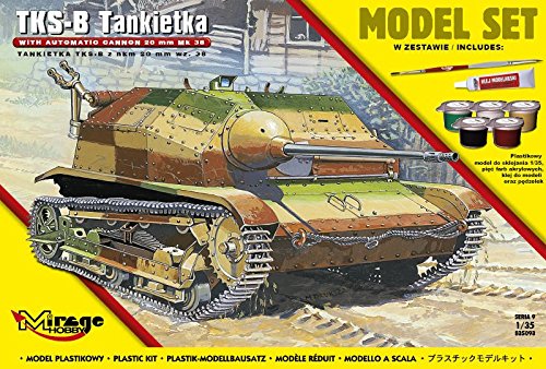 

Сборная модель Mirage Tankietka Tks-B с пушкой Nkm 20 mm wz38 (835093)