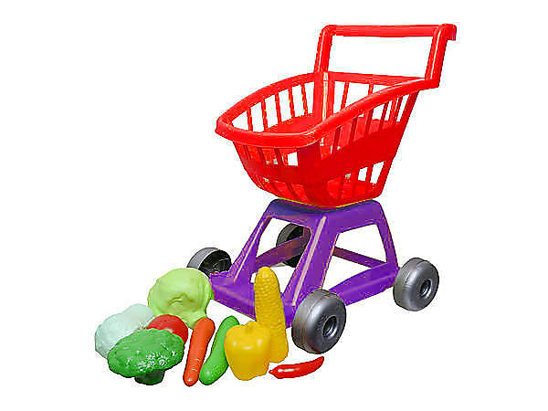 

Тележка с овощами, 11 предметов (красная) KINDERWAY (KW-36-003)
