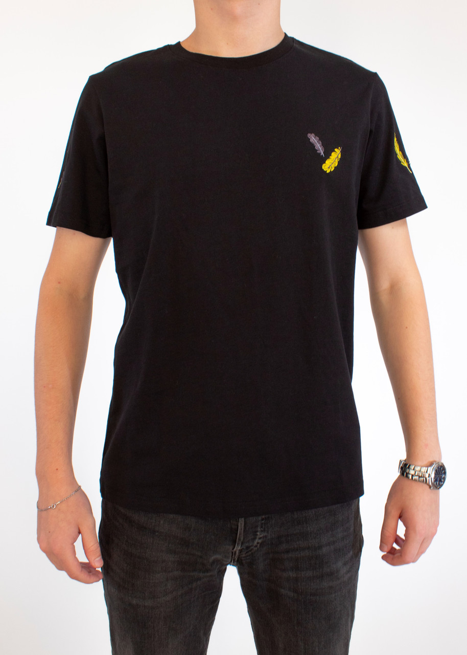 

Мужская Футболка Feathers Black XL
