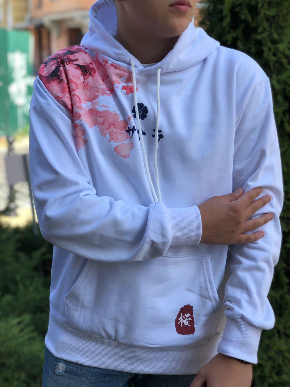 

Мужской Худи Sakura White M
