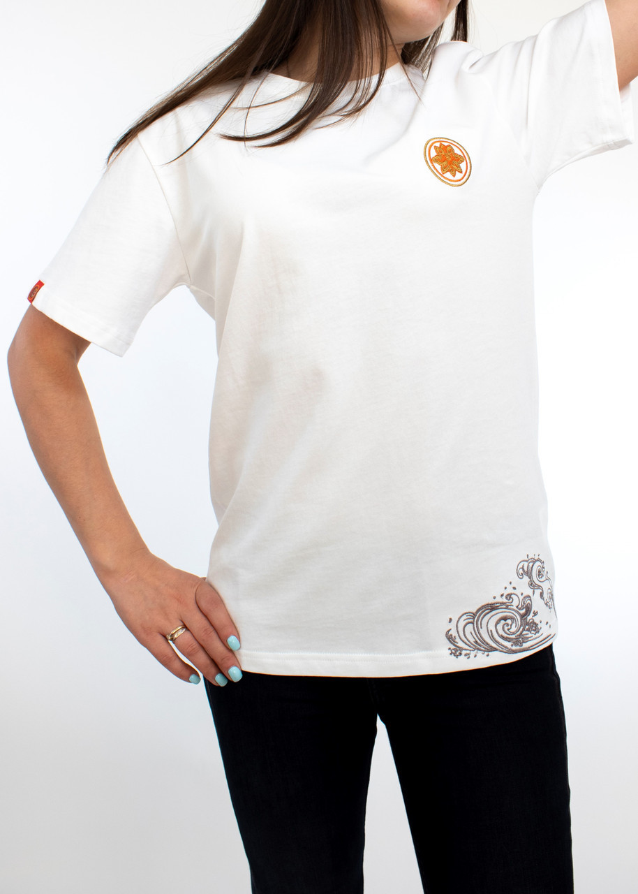 

Женская Футболка Rising Carp White XL