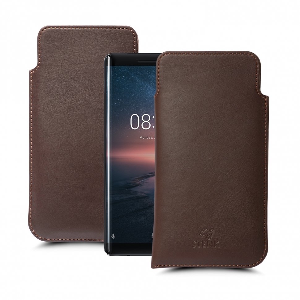 

Футляр Stenk Elegance для Nokia 8 Sirocco Коричневый