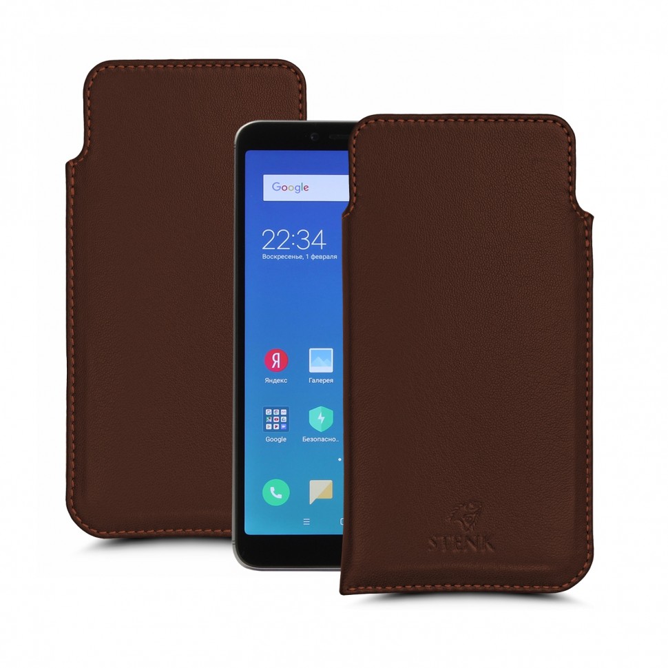 

Футляр Stenk Elegance для Xiaomi Redmi S2 Коричневый