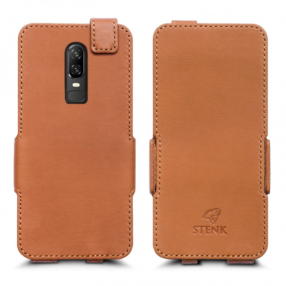 

Чехол флип Stenk Prime для OnePlus 6 Camel