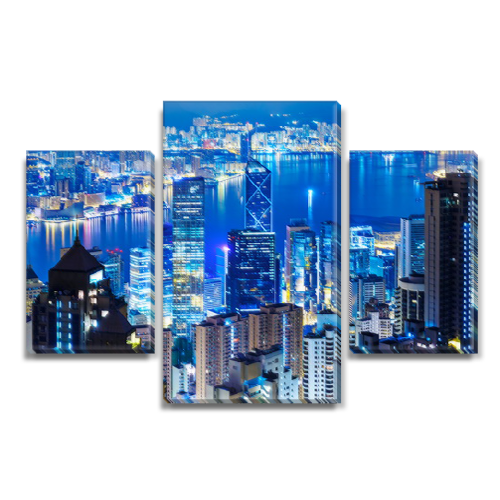 

Модульная картина Декоинт Город 60x90см. ПВХ ткань