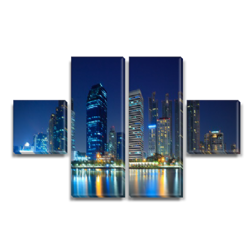 

Модульная картина Декоинт Город 45x80см. Холст натуральный