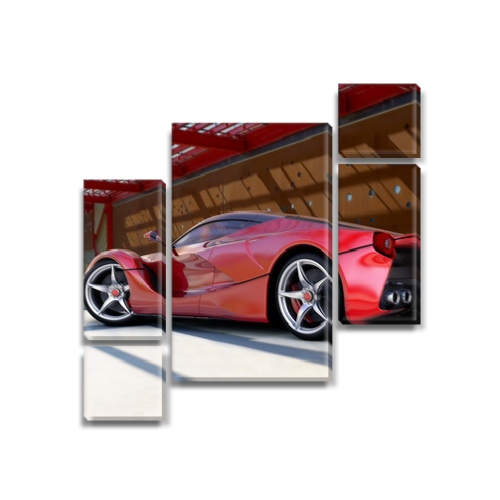 

Модульная картина Декоинт Авто мир 85x85см. ПВХ ткань