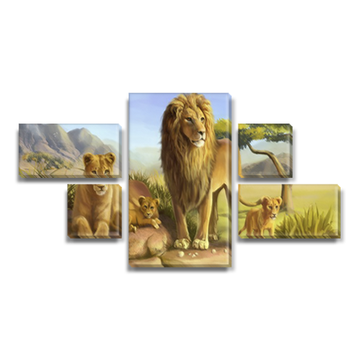 

Модульная картина Декоинт Животные 80x140см. Холст натуральный