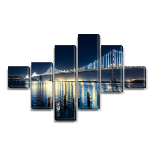 

Модульная картина Декоинт Мосты 75x120см. ПВХ ткань
