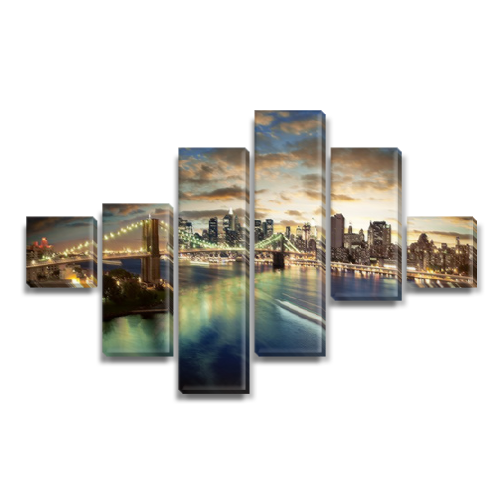 

Модульная картина Декоинт Мосты 75x120см. ПВХ ткань