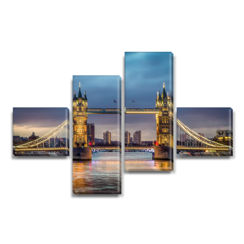 

Модульная картина Декоинт Мосты 60x85см. ПВХ ткань