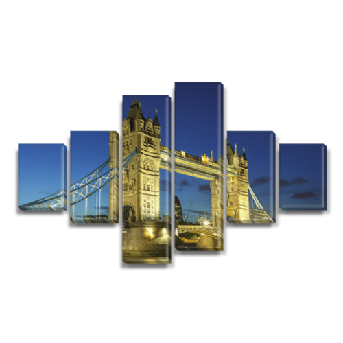 

Модульная картина Декоинт Мосты 80x135см. Холст синтетический