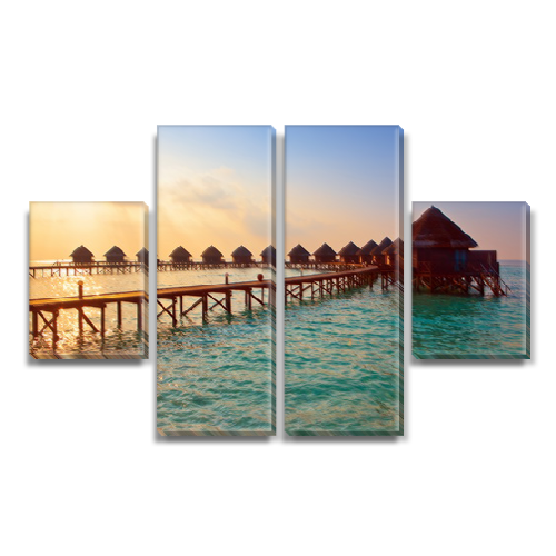 

Модульная картина Декоинт Мосты 80x130см. ПВХ ткань