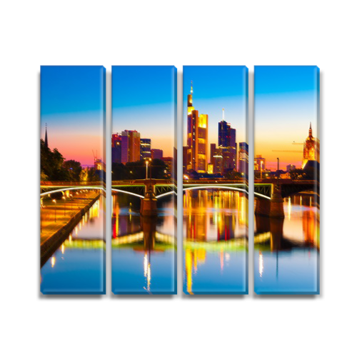 

Модульная картина Декоинт Мосты 75x90см. Холст синтетический