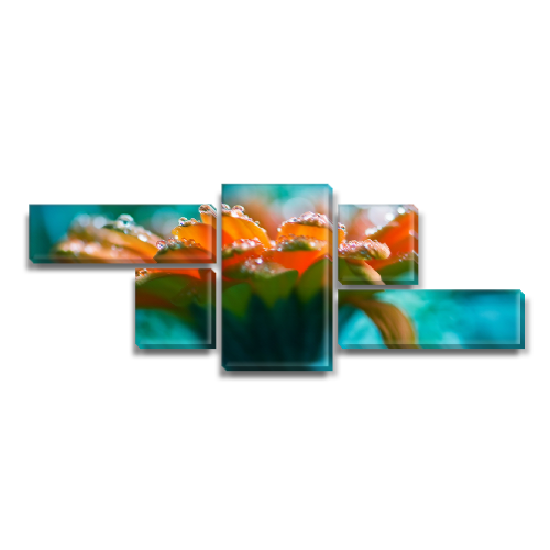 

Модульная картина Декоинт Цветы 80x190см. Холст синтетический