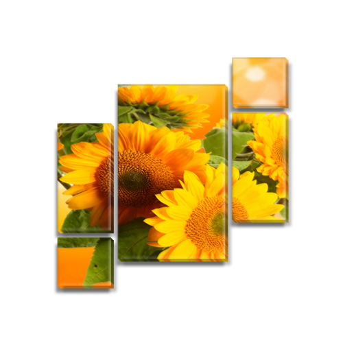 

Модульная картина Декоинт Цветы 100x110см. Холст натуральный