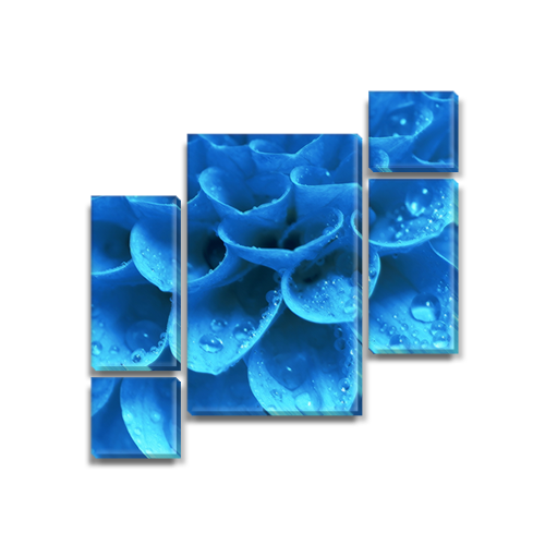 

Модульная картина Декоинт Цветы 100x110см. Холст синтетический