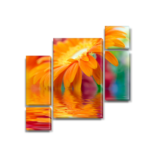 

Модульная картина Декоинт Цветы 100x110см. Холст натуральный
