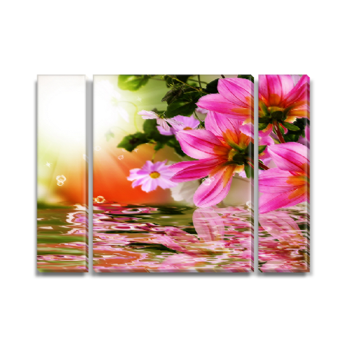 

Модульная картина Декоинт Цветы 80x110см. Холст натуральный