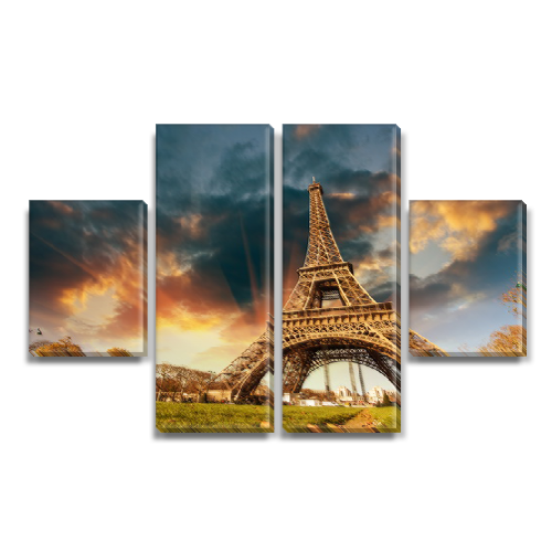 

Модульная картина Декоинт Эйфелева башня 80x130см. Холст синтетический
