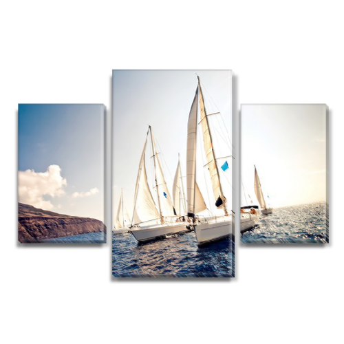 

Модульная картина Декоинт Корабли 80x120см. ПВХ ткань