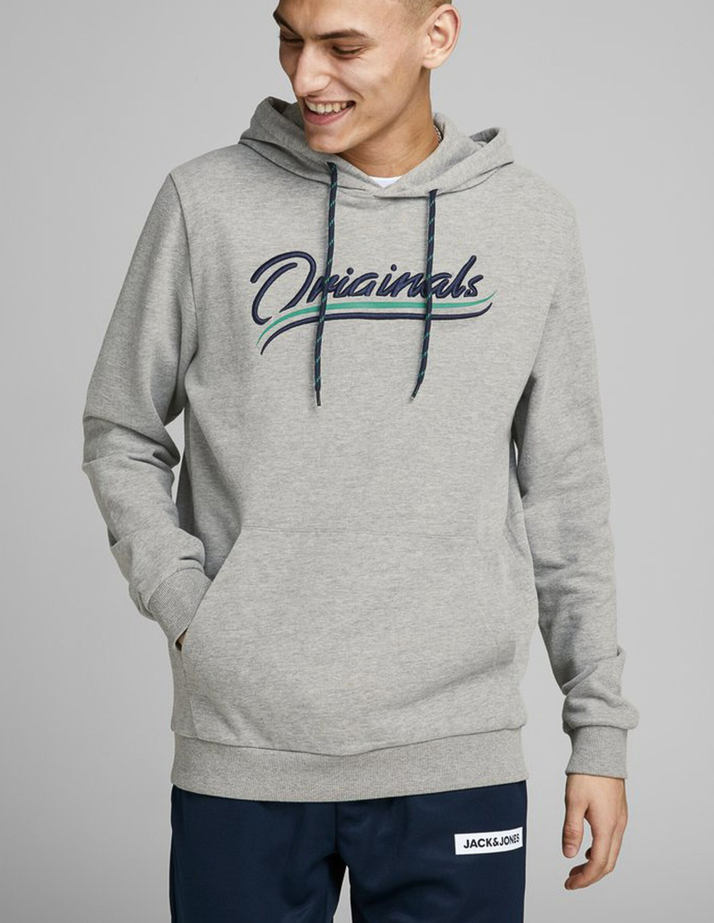 

Худи JACK&JONES М0106326 цвет серый S