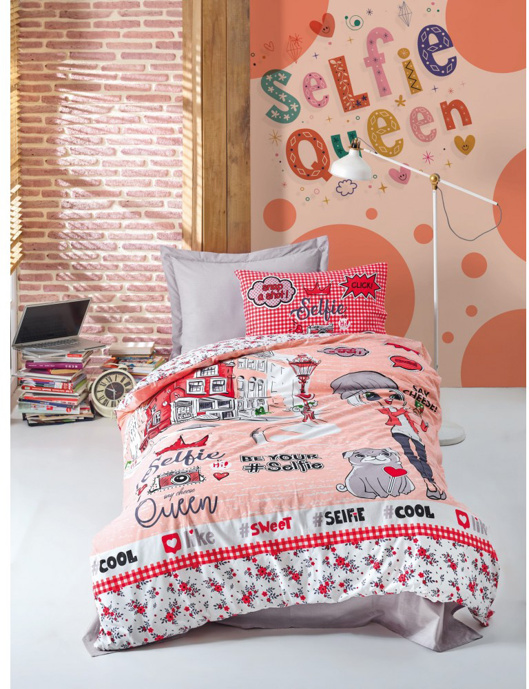 

Комплект постельного белья Cotton Box Selfie Kirmizi 160x220
