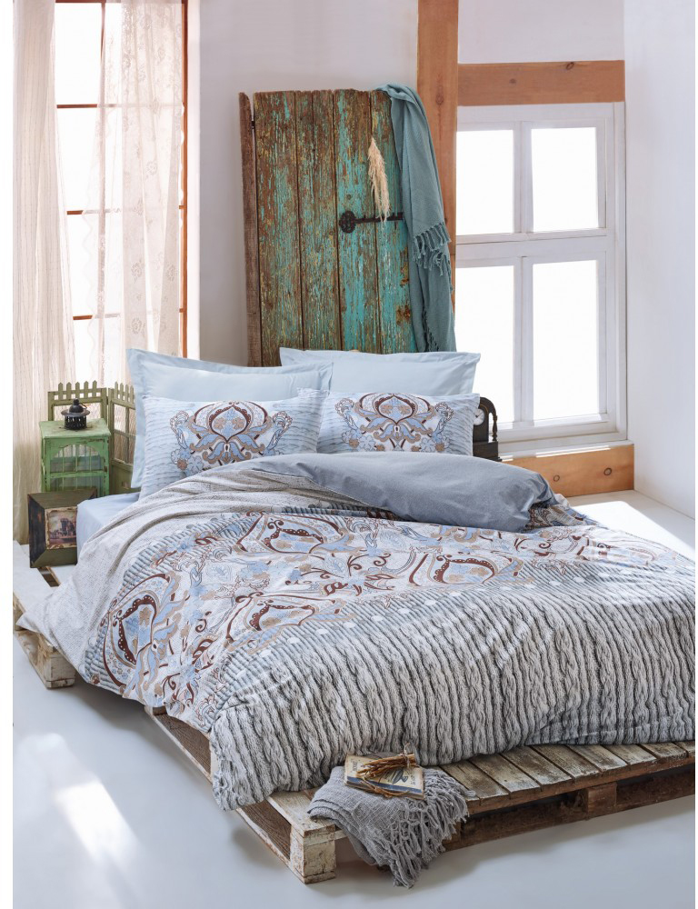 

Комплект постельного белья Cotton Box Verona Mavi 200 x 220