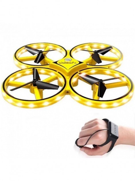 

Квадрокоптер 918 управление с руки Желтый