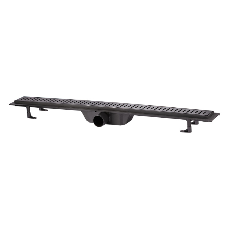

Трап Линейный Qtap Dry Ff304-900Mbla С Нержавеющей Решеткой 900Х73