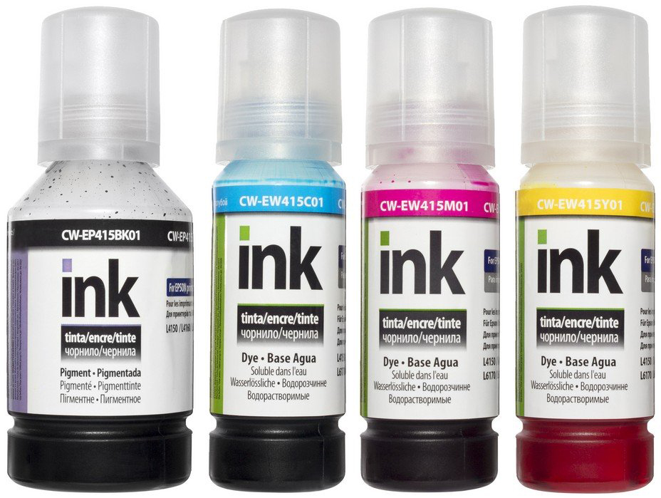 Комплект чернил ColorWay Epson L4150/4160/6160/6170 127 мл + 3x70 мл BK ...