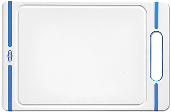 

Разделочная доска Stefanplast Italian Chef М 29x19 см бело-синяя