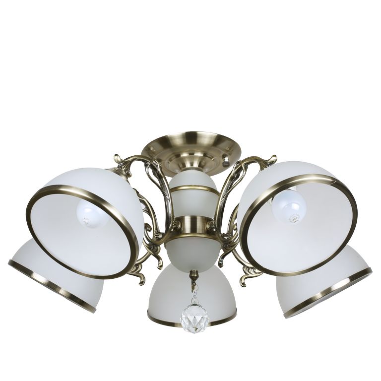 

Люстра Подвесная Хай-Тек F+Light Md 28066B-5C Ab+Wt