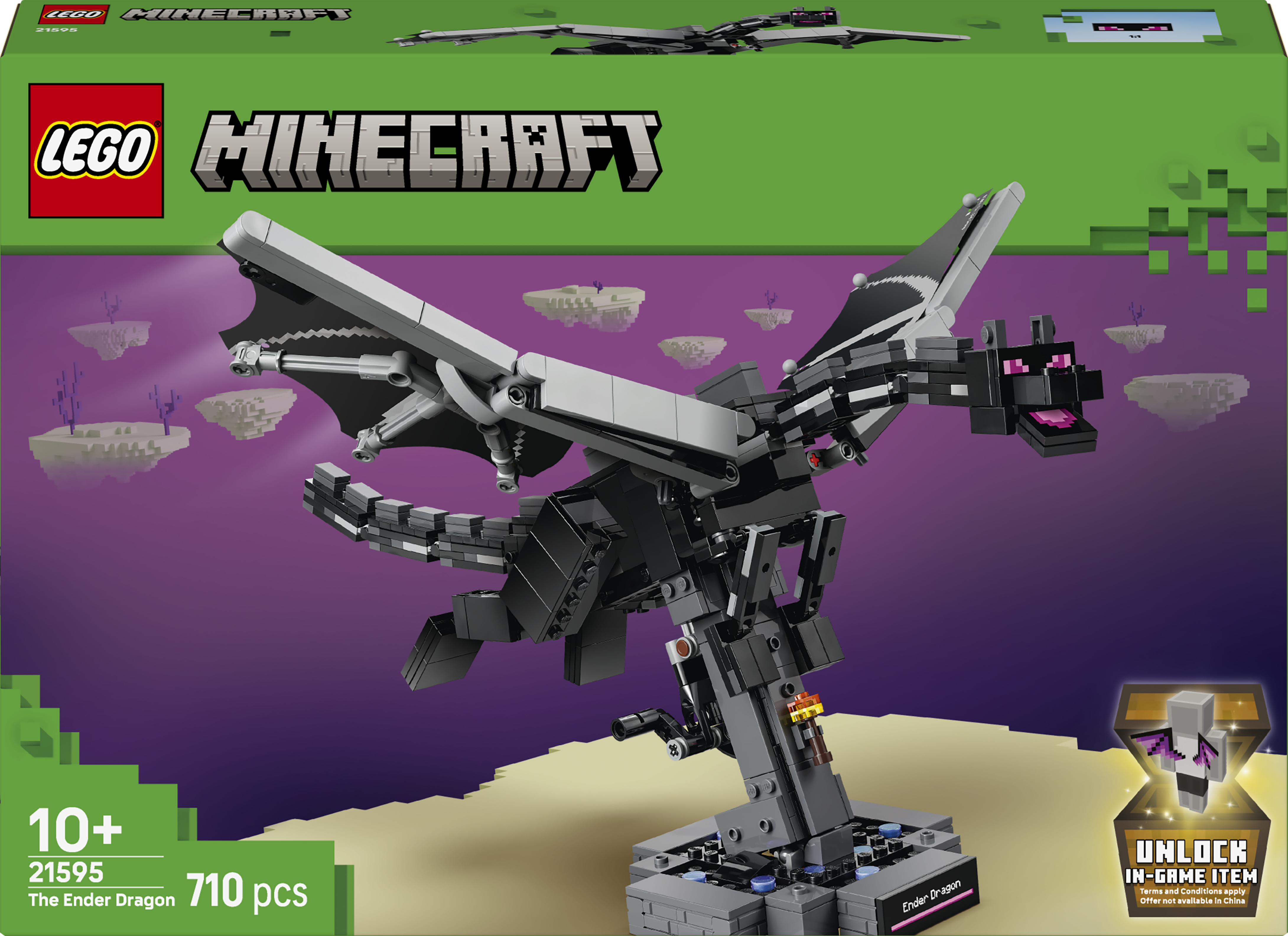 Zestaw klocków LEGO Minecraft Smok Kresu 710 elementów (21595)