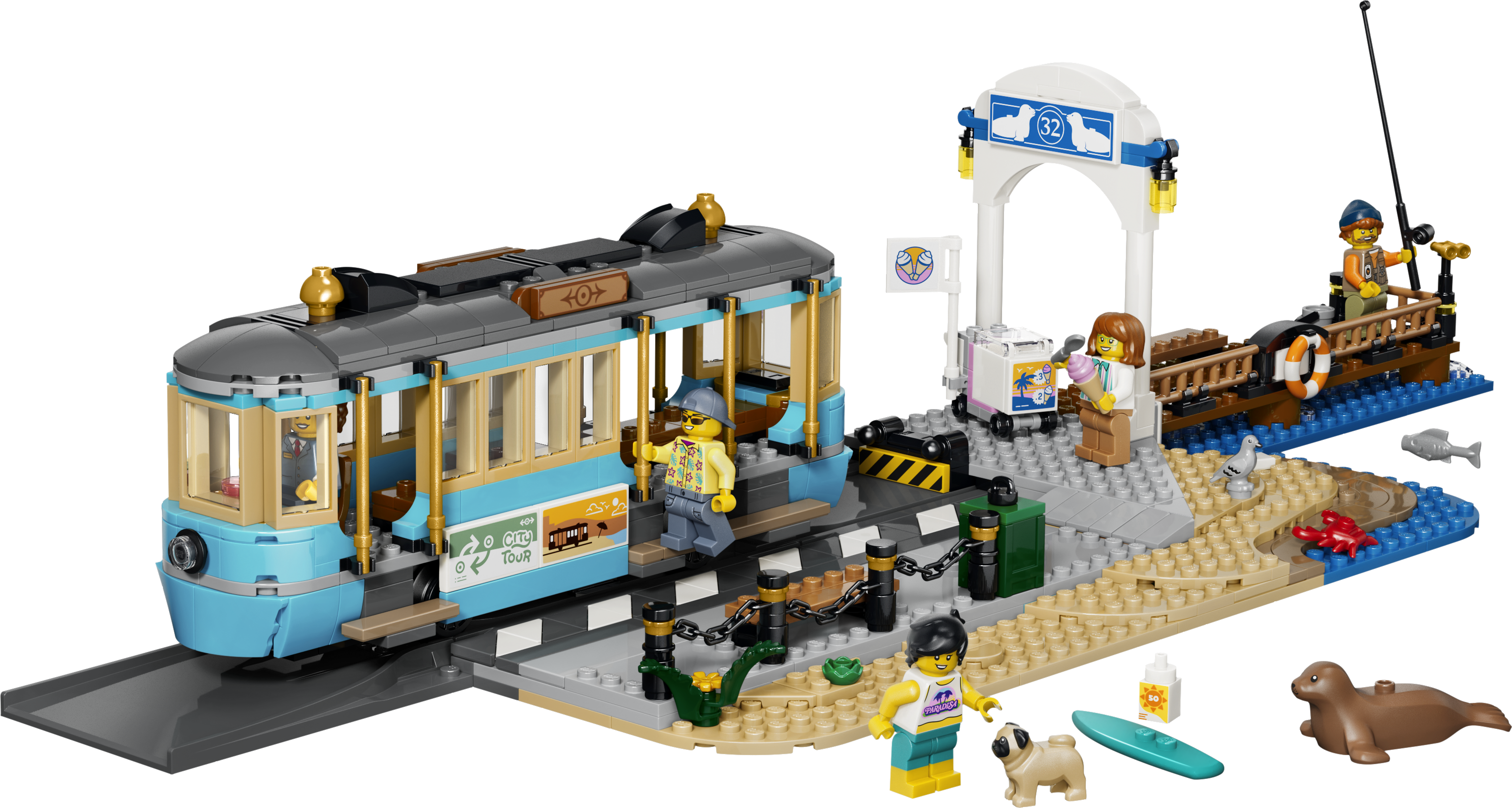 фото Блочный конструктор LEGO Classic Beach Streetcar (60506)