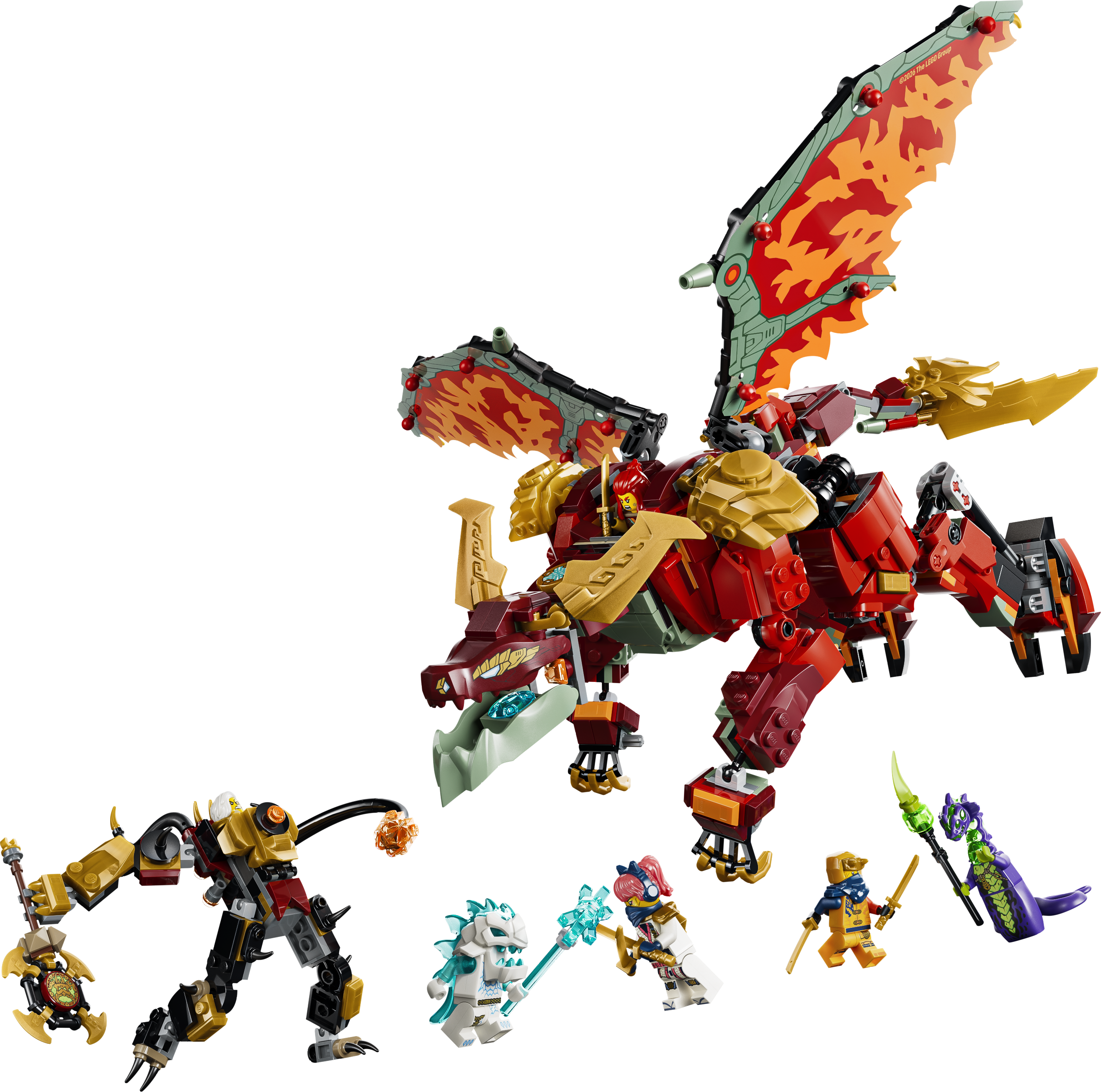 фото Блочный конструктор LEGO Ninjago Дракон-трансформер Вайлдфайер (71868)