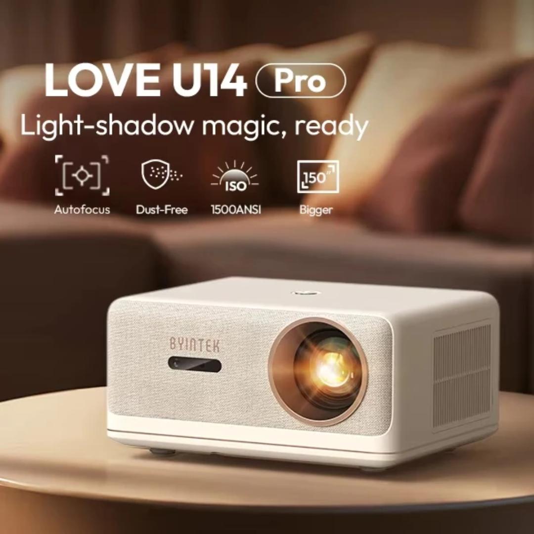 Проектор для дому смарт BYINTEK LOVE U14 PRO 1500 ANSI MEMC - Ver