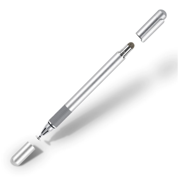 

Стилус универсальный Goojodoq 2 в 1 Capacitive Metal Ball Silver