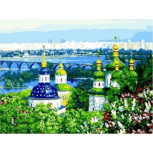

Картина по номерам Киевская Лавра 40х50см в коробке Dreamtoys 1959
