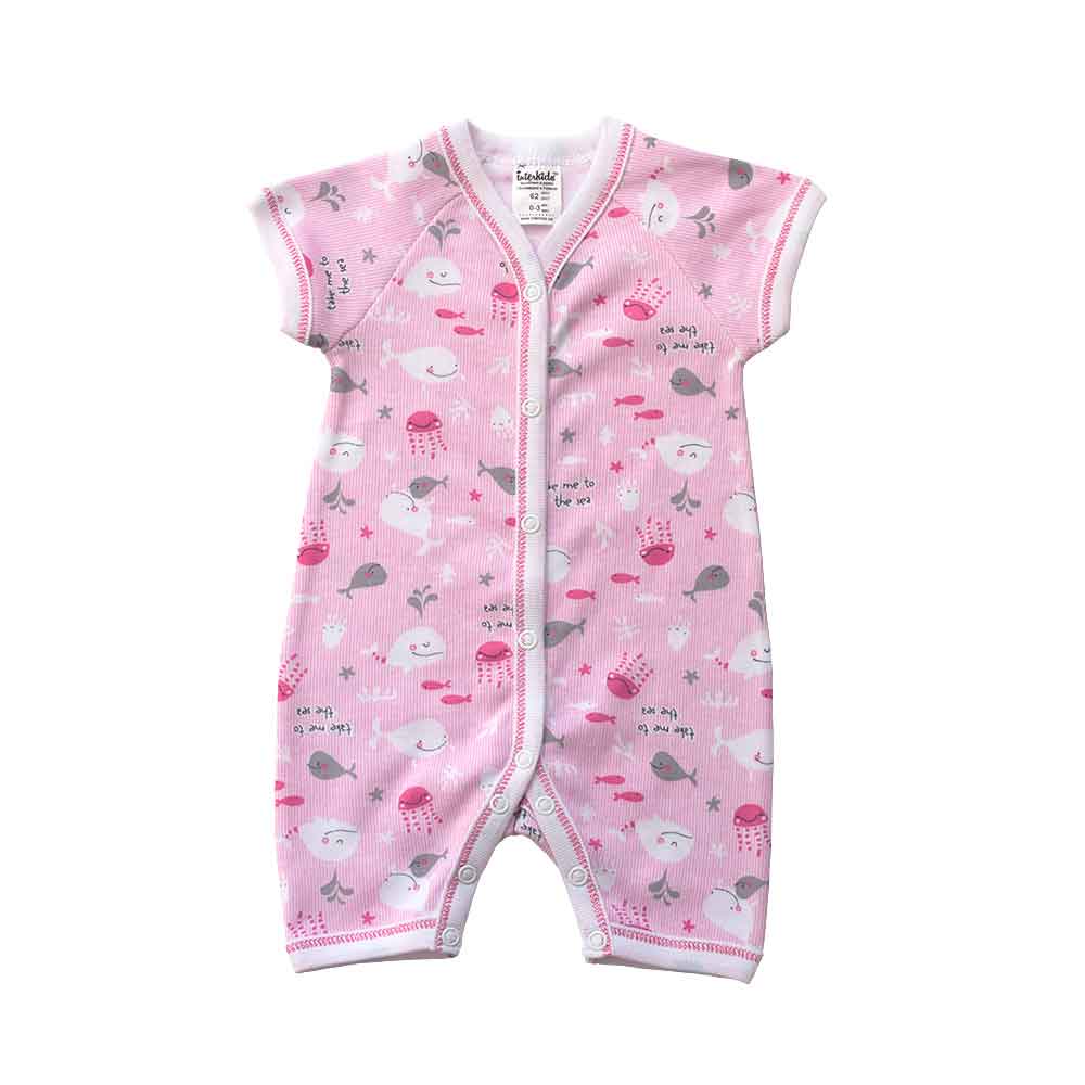 

Песочник Киты Interkids 3-6 месяцев 68 см Розовый 2627