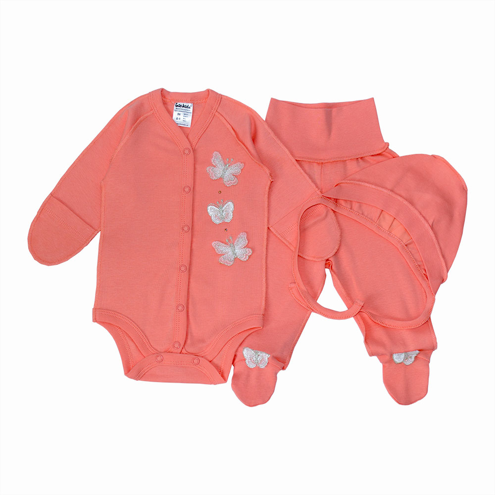 

Комплект Бабочка Interkids 0-3 месяцев 62 см Коралловый 2760