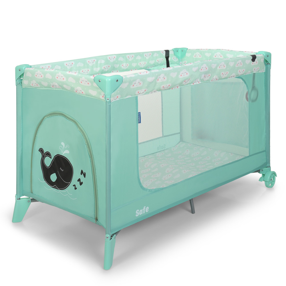 

Манеж ME 1016 SAFE Cloud Pale Green EL CAMINO