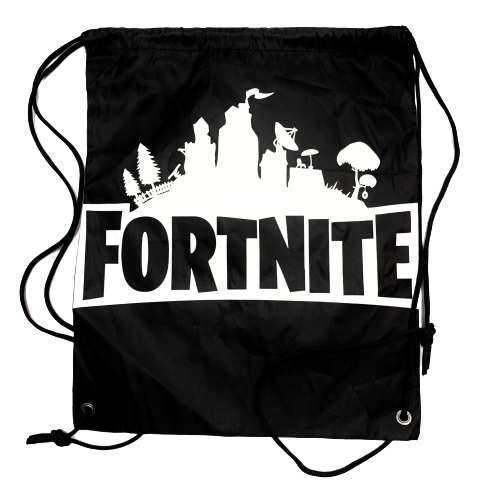 

Рюкзак легкий Fortnite для сменной обуви и одежды черный