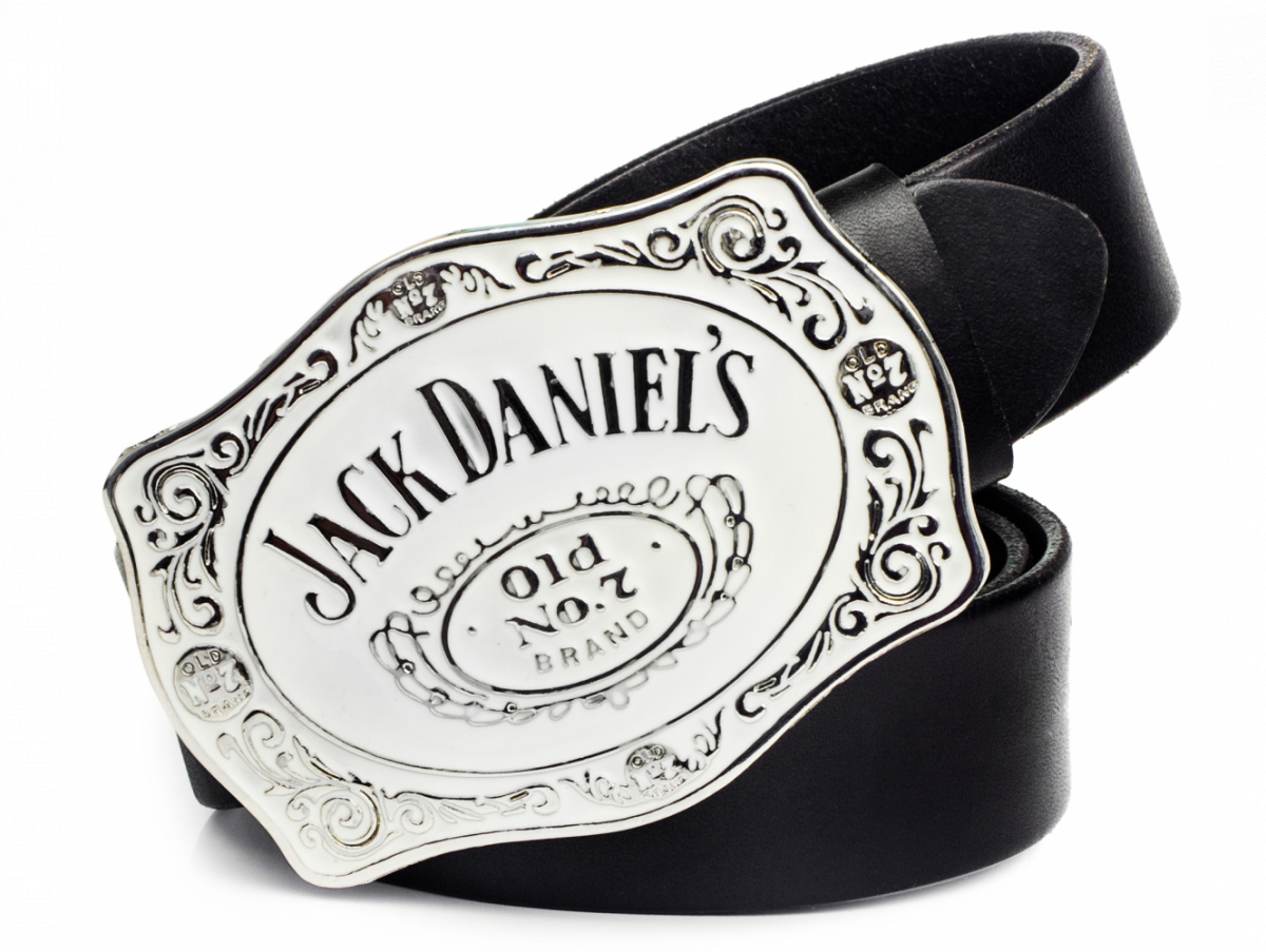 

Кожаный ремень "Jack Daniels" фигурная