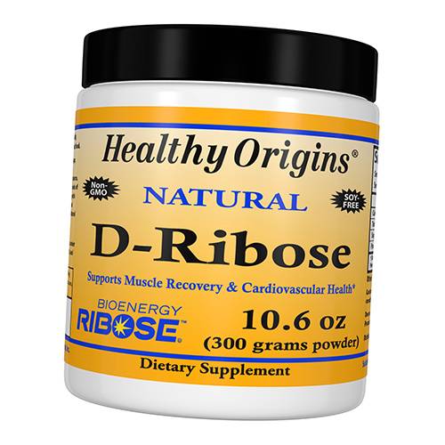 

Рибоза, D-Ribose Powder, Healthy Origins 300г (16354001)