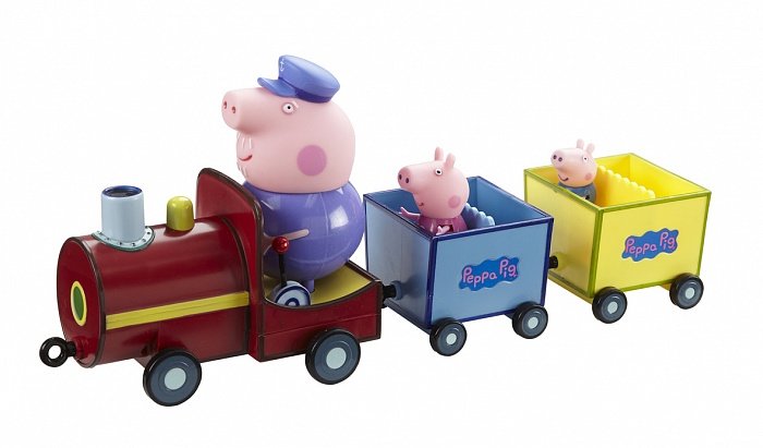 

Набор фигурок Peppa ПАРОВОЗИК ДЕДУШКИ ПЕППЫ (паровозик, 3 фигурки)