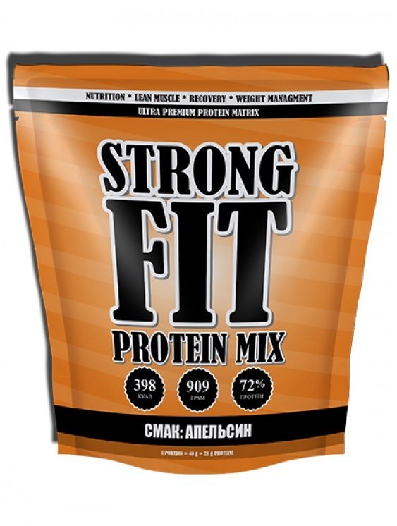 

Протеин Strong Fit Protein Mix 909 g /22 servings/ Апельсин 909 г