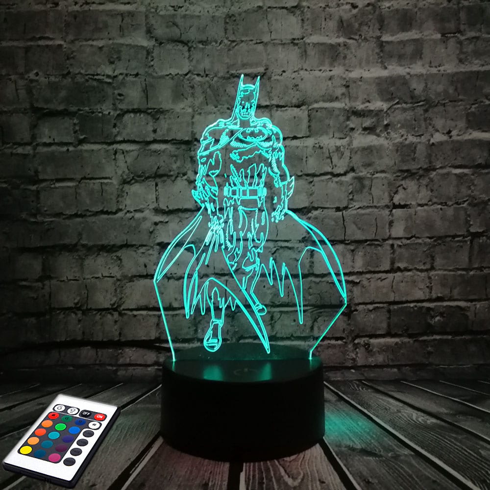 

3D светильник с пультом и аккумулятором 3D Lamp Бетмен v.2 (LP-2880)