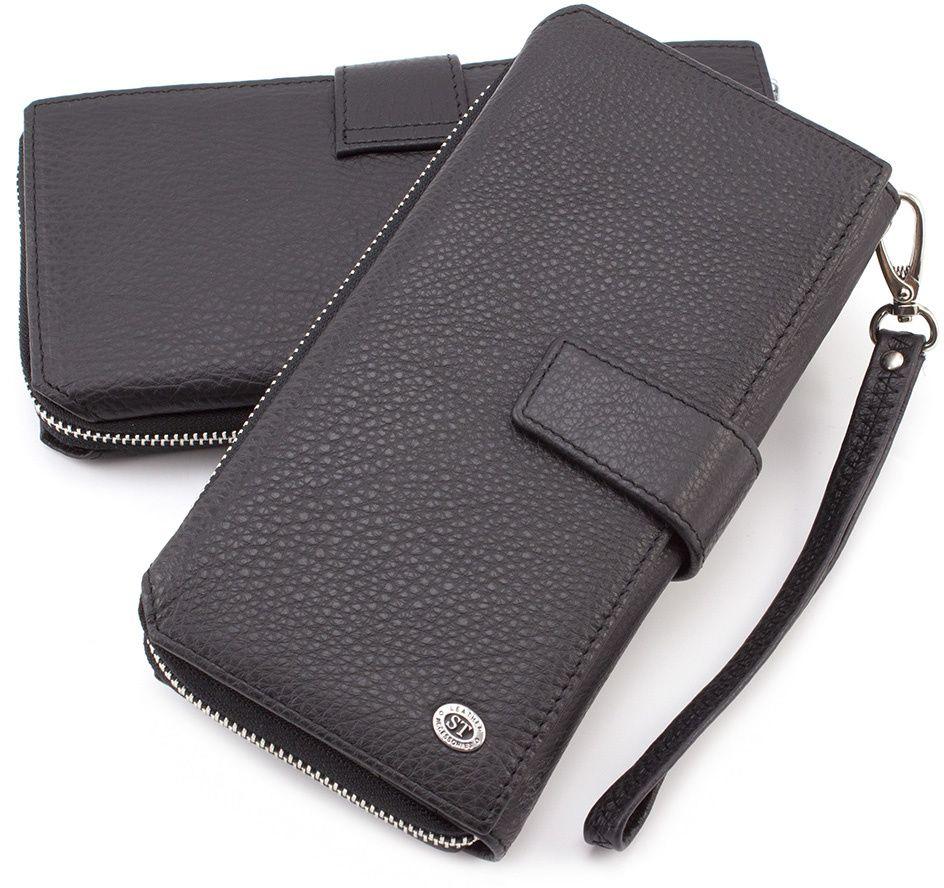 

Мужской кожаный кошелек ST Leather ST128 Black