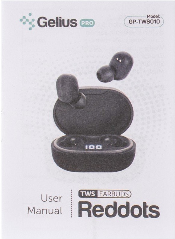 Навушники Gelius Pro Reddots TWS Earbuds GP-TWS010 Black (2099900822971) — фото 18